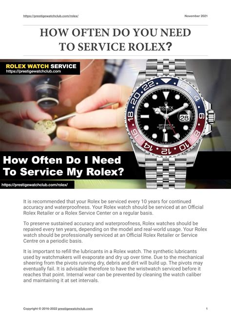 how often do rolex watches need servicing|how often should you service Rolex.